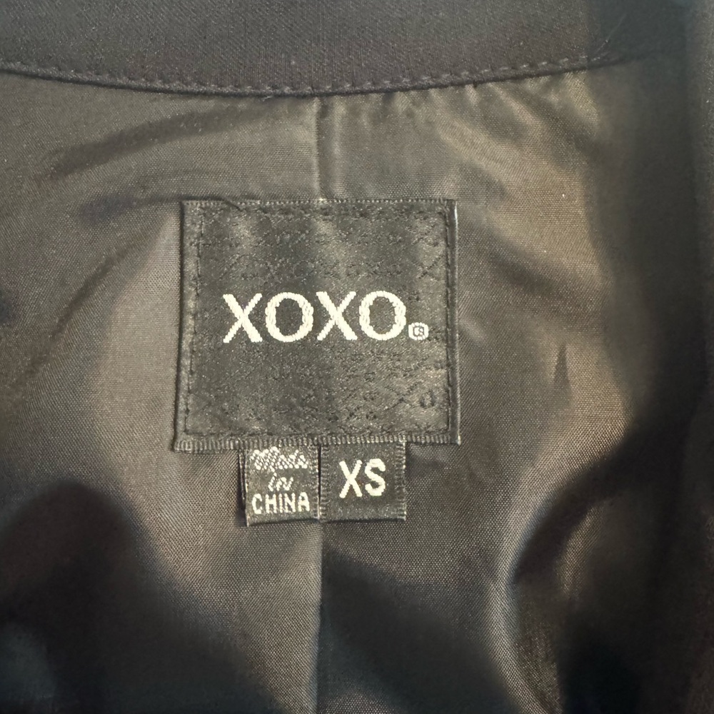 XOXO Women's Elegant Black Suit Jacket and Pants set NWT - Picture 3 of 5